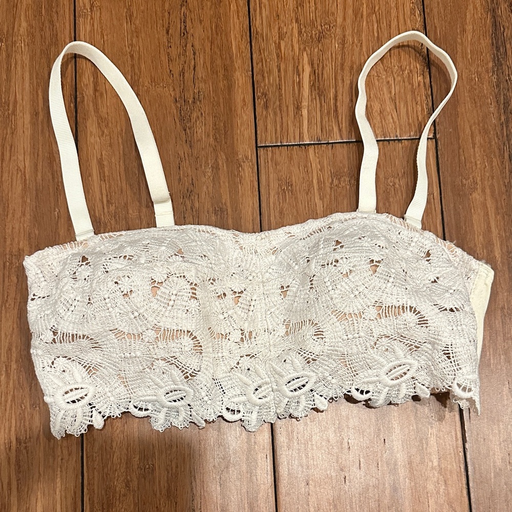Aerie NWT Cream Bralette Sz Small
